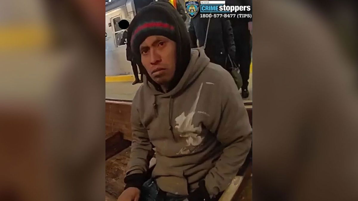 <i>NYPD via CNN Newsource</i><br/>The NYPD is seeking the public’s help to find the suspect who intentionally set a woman on fire on a Brooklyn F train Sunday morning. The victim was killed.