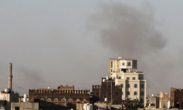 Smoke rises near Sana'a International Airport