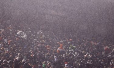 Fans packed Soldier Field to watch the Chicago Bears take on the Seattle Seahawks despite the rainy weather and chilly temperatures.