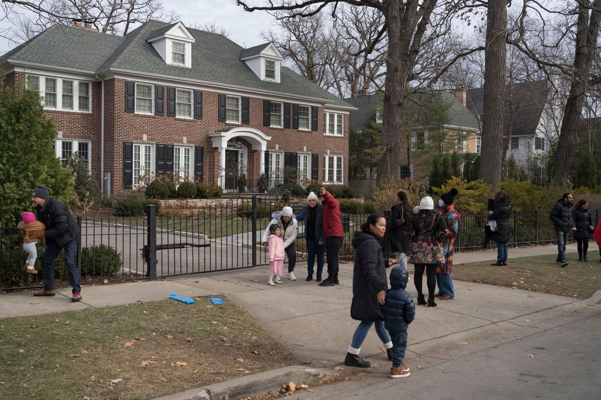 <i>Youngrae Kim for The Washington Post/Getty Images via CNN Newsource</i><br/>People visit the house featured in the movie 