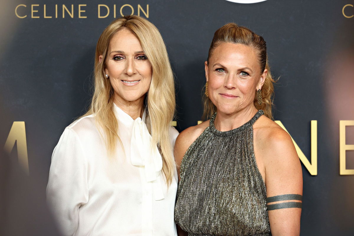 <i>Cindy Ord/Getty Images via CNN Newsource</i><br/>(From left) Celine Dion and Irene Taylor at a screening of 'I Am: Celine Dion' in New York City in June.