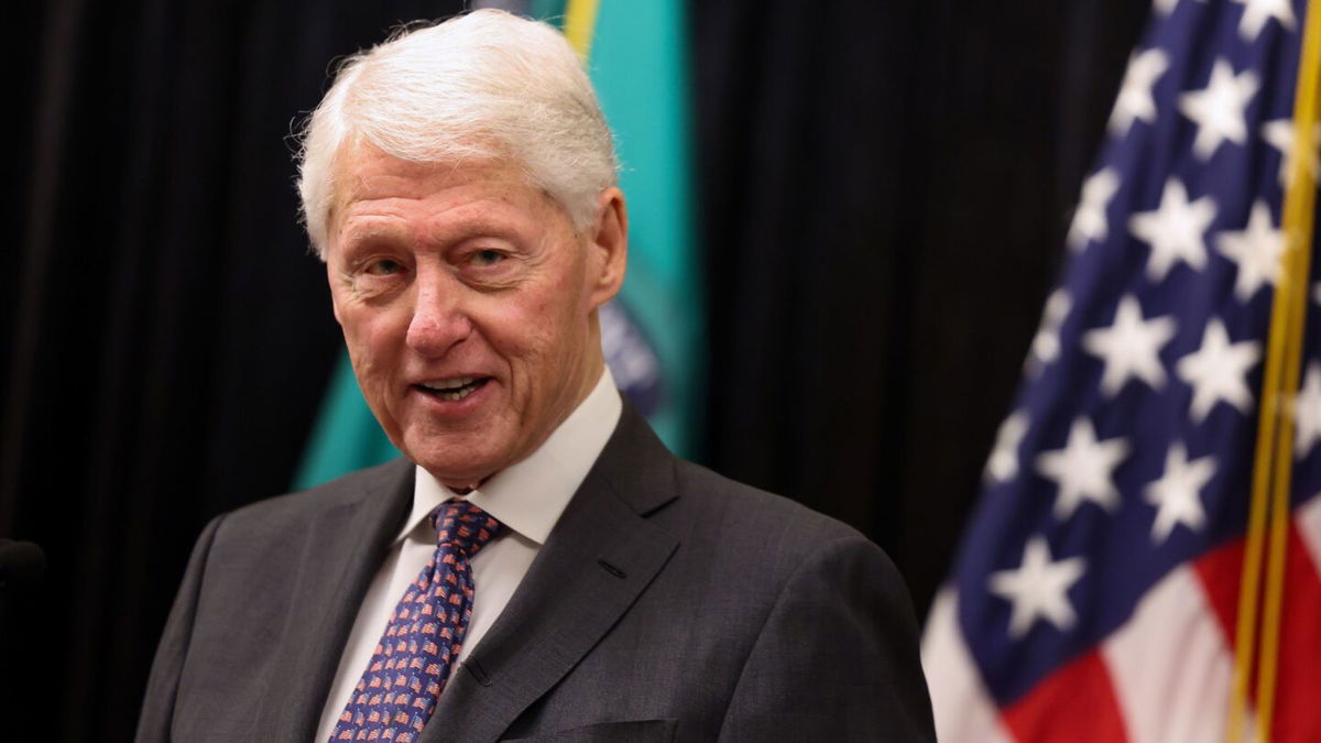 <i>Anna Moneymaker/Getty Images via CNN Newsource</i><br/>Former President Bill Clinton