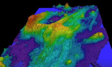 A bathymetric map of the Axial volcano.