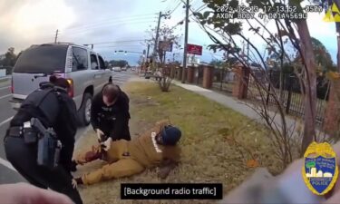 The Jacksonville Sheriff’s Office released body camera footage showing the moments an officer accidentally shot a driver with his own firearm during a traffic stop.