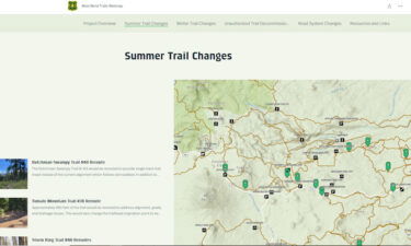 West Bend Trails map final plans USFS