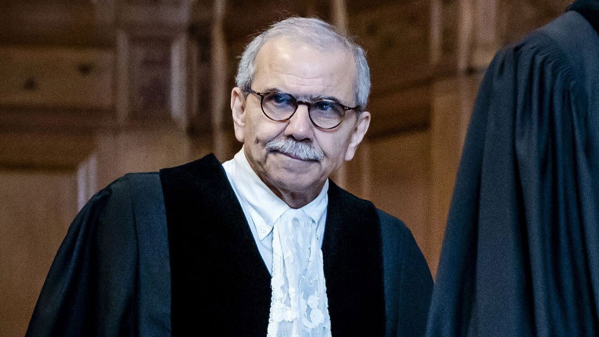 <i>Hollandse Hoogte/Shutterstock via CNN Newsource</i><br/>Nawaf Salam is pictured during an International Court of Justice hearing in May 2024. Salam has been designated Lebanon’s next prime minister in a surprising turnaround for the crisis-ridden country.