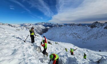 Over 100 search and rescue workers joined the operation on the south face of Carè Alto