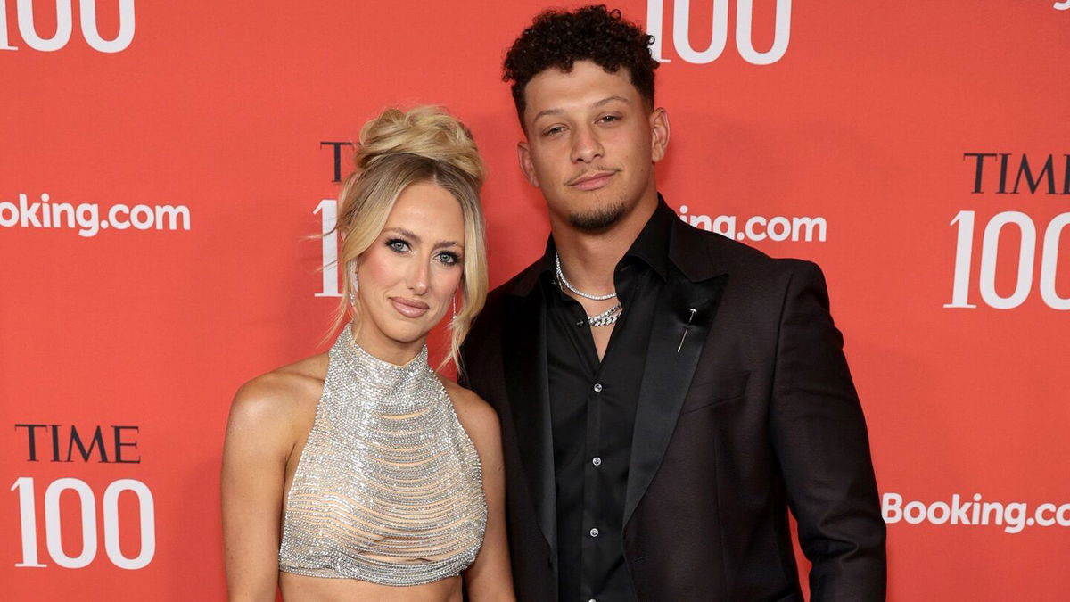 <i>Dimitrios Kambouris/Getty Images via CNN Newsource</i><br/>Brittany and Patrick Mahomes