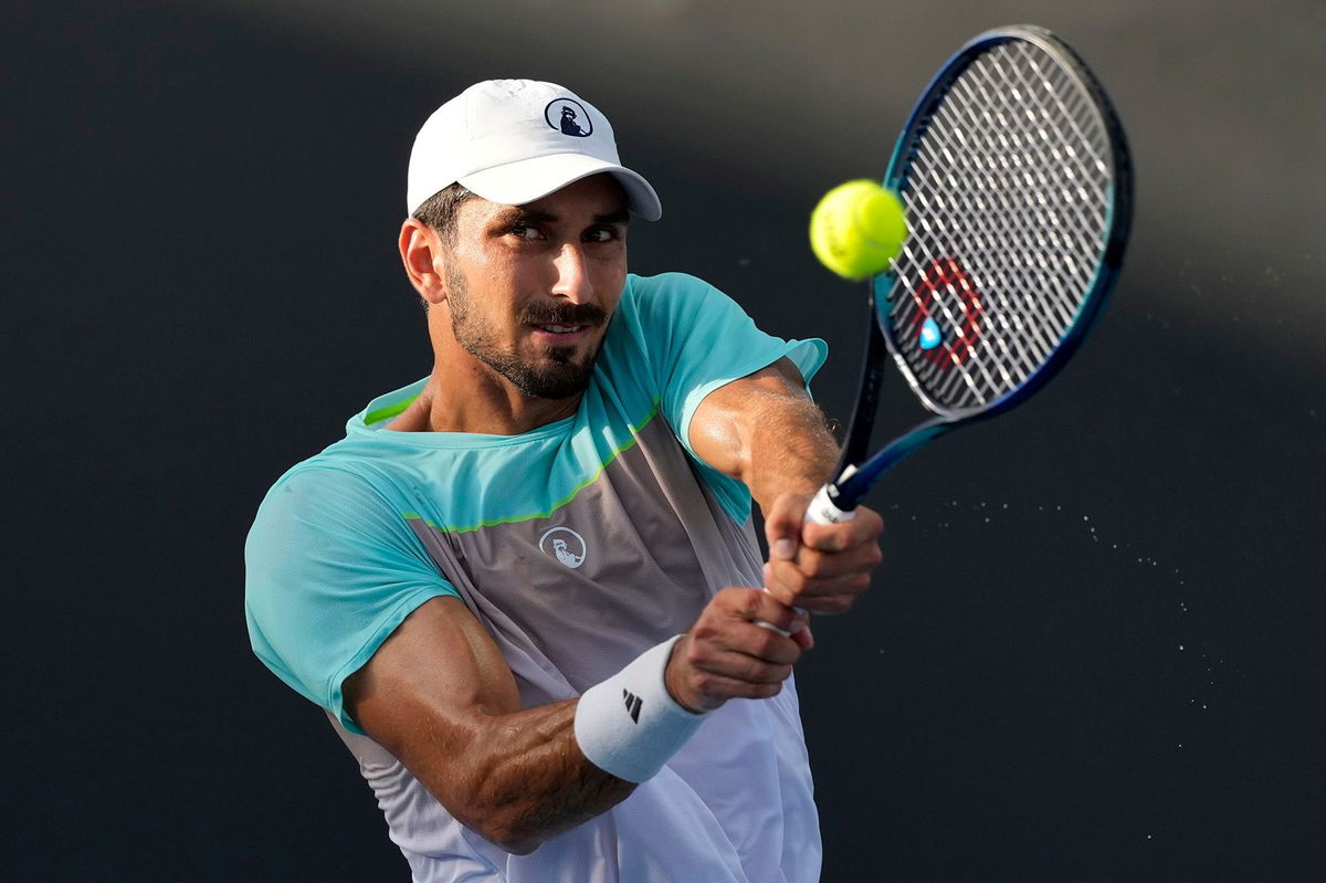 <i>Asanka Brendon Ratnayake/AP via CNN Newsource</i><br/>Hady Habib made history for his country at the Australian Open.