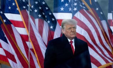 President Donald Trump speaks to supporters from the Ellipse near the White House on January 6