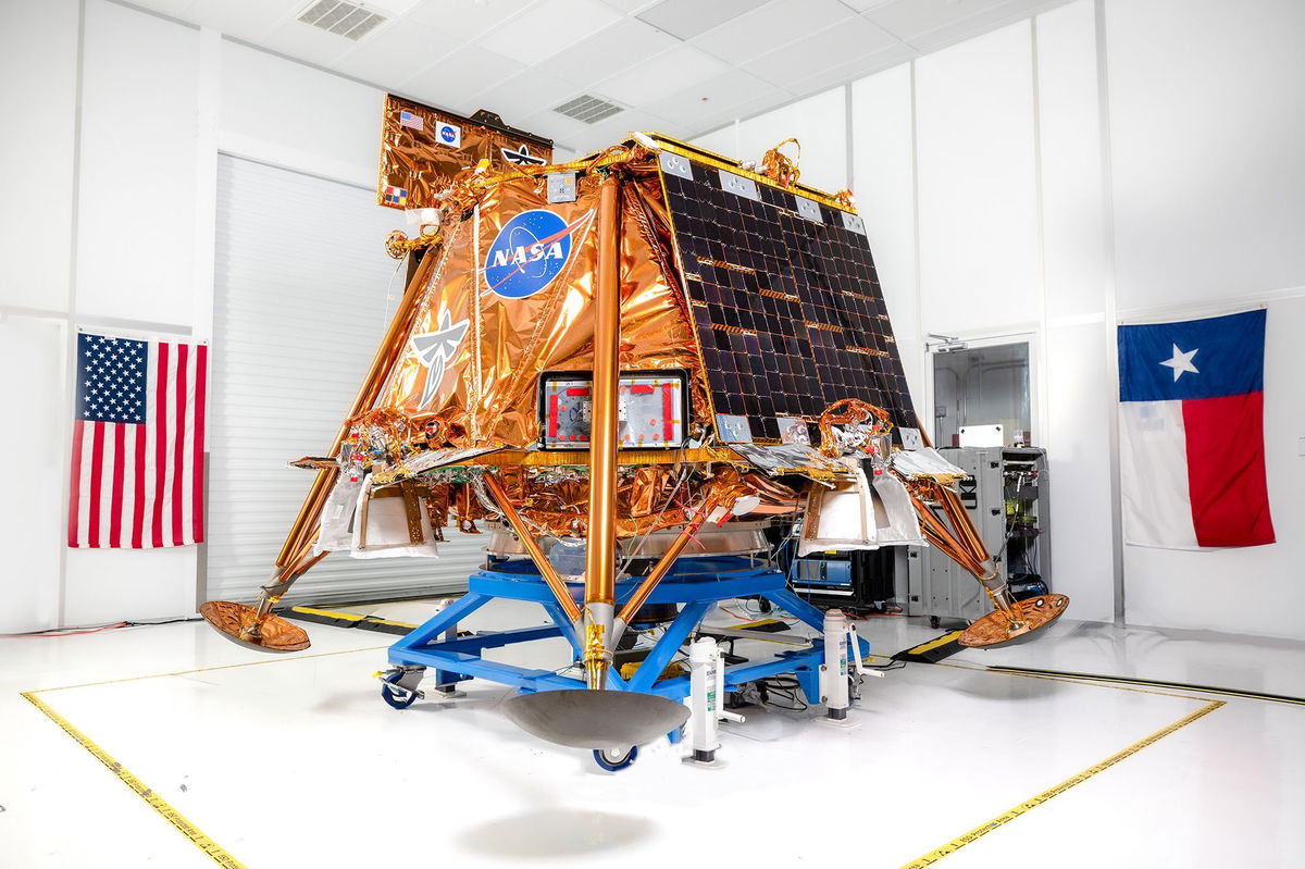 <i>Firefly Aerospace/NASA via CNN Newsource</i><br/>Firefly Aerospace’s Blue Ghost lander aims to carry 10 NASA tech demos and instruments to the moon. The spacecraft will launch on a SpaceX Falcon 9 rocket from NASA’s Kennedy Space Center in Florida.