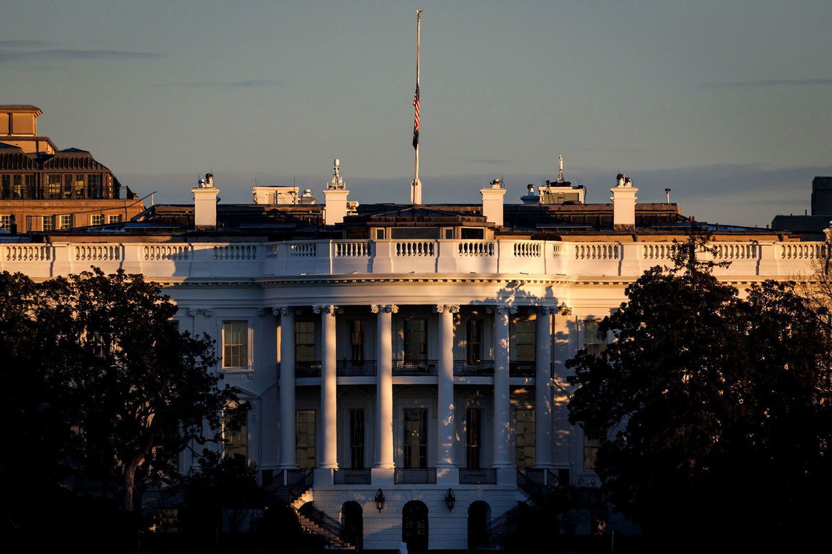 <i>Samuel Corum/Bloomberg/Getty Images/File via CNN Newsource</i><br/>The White House in Washington