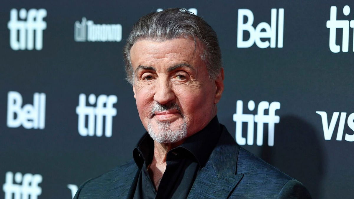 <i>Ryan Emberley/Getty Images via CNN Newsource</i><br/>Sylvester Stallone is pictured at the Toronto International Film Festival in September 2023. The daughter of a deceased actor who provided the voice of Stallone in French-dubbed movies for decades has criticized an AI clone of her father’s voice developed for use in the new film “Armor.”