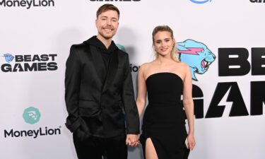 MrBeast and Thea Booysen attend a content creator special screening in Santa Monica