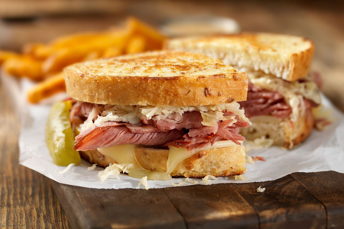 <i>LauriPatterson/E+/Getty Images via CNN Newsource</i><br/>The Reuben is one of the tastiest American dishes.