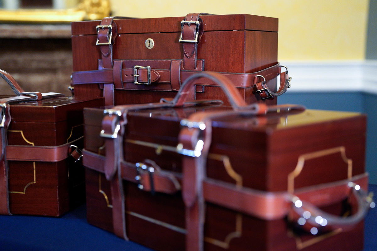 <i>Yuri Gripas/AP via CNN Newsource</i><br/>The mahogany boxes that will hold the electoral votes are on display on Capitol Hill