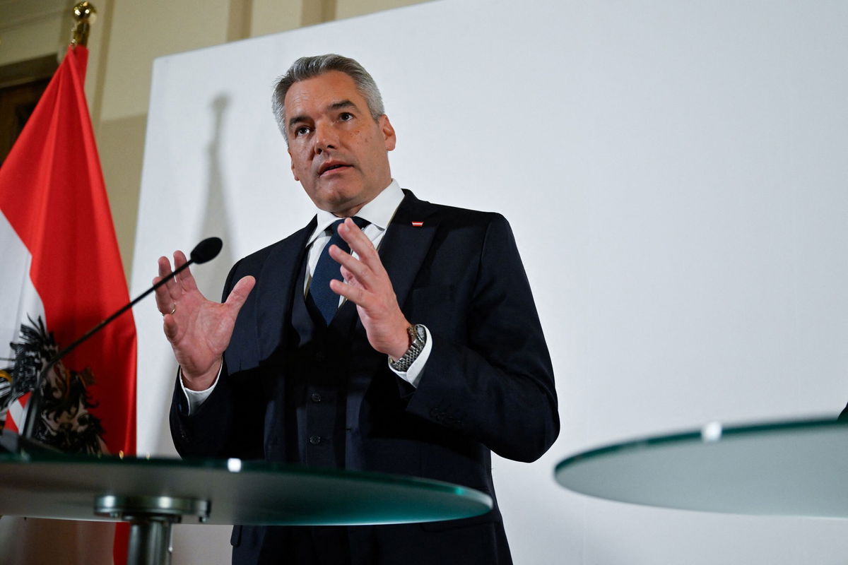 <i>Elisabeth Mandl/Reuters via CNN Newsource</i><br/>Austrian Chancellor Karl Nehammer said Saturday he will resign in the coming days after talks on forming a new government failed a second time. In this November 2024 photo