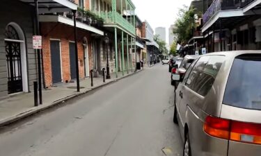 A still from a video released by the FBI from when Shamsud-Din Jabbar used Meta glasses to record as he rode a bicycle in New Orleans on October 31