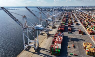 An aerial view of the Dundalk Marine Terminal in Baltimore