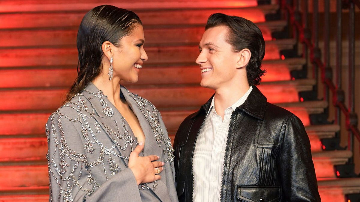 <i>Yui Mok/Press Association/AP via CNN Newsource</i><br/>Zendaya and Tom Holland are pictured during a photocall for 