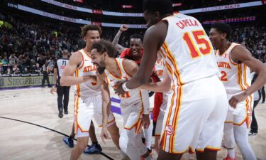 Young was mobbed by his teammates after his stunning effort.