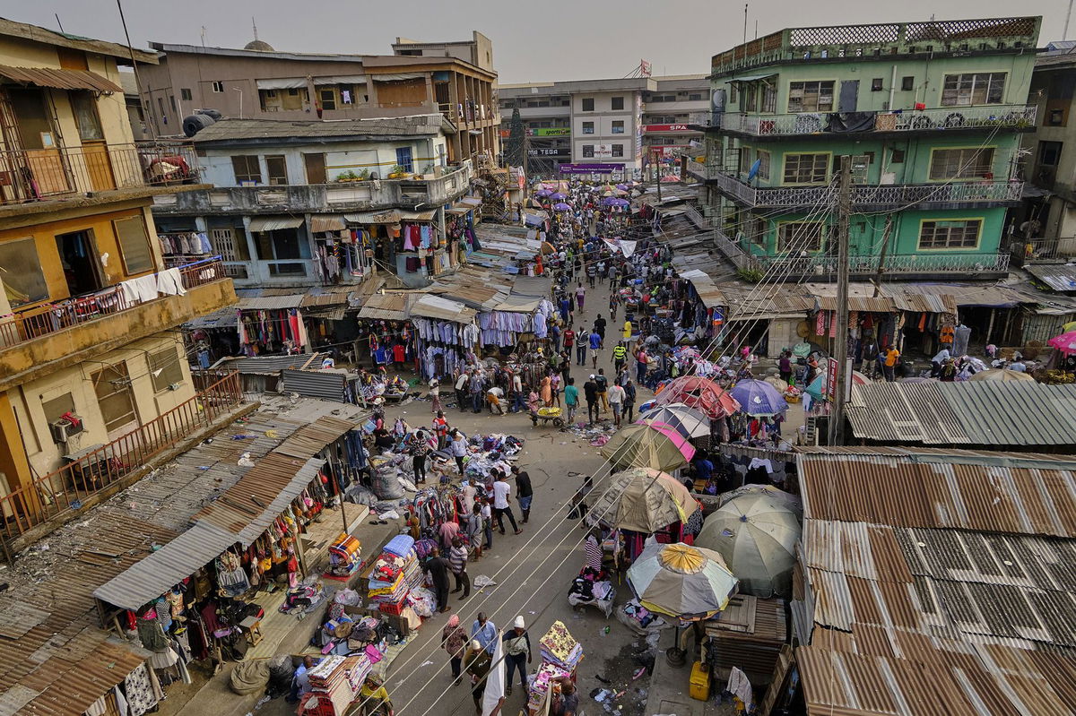 <i>Adeyinka Yusuf/Anadolu Agency/Getty Images via CNN Newsource</i><br/>Lagos has an estimated population of more than 16.5 million