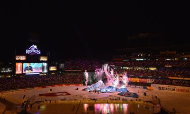 Coors Field hosted the warmest-ever NHL outdoor game in 2016.