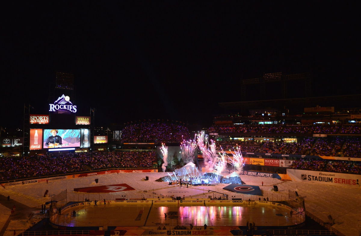 <i>Noah Graham/NHLI/Getty Images via CNN Newsource</i><br/>Coors Field hosted the warmest-ever NHL outdoor game in 2016.