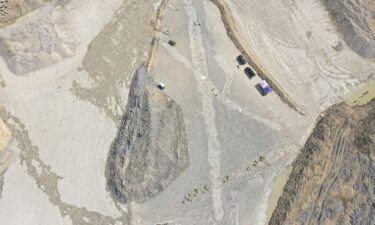 Aerial drone photography captured in April 2024 shows the Oxfordshire "dinosaur highway" site before the excavation.