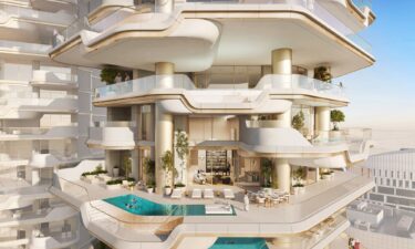 Each apartment will occupy an entire floor and comes with its own private swimming terrace.