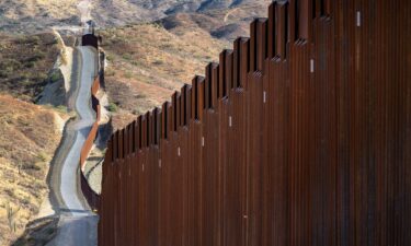 A section of border fencing is seen on January 3 in Ruby