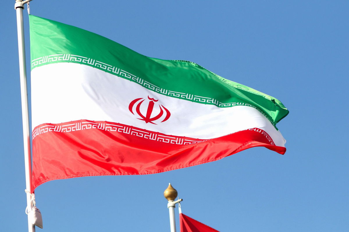 <i>Maksim Konstantinov/SOPA Images/LightRocket via Getty Images via CNN Newsource</i><br/>The flag of the Islamic Republic of Iran