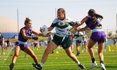 Players compete at last year's Flag Football Championships in Canton