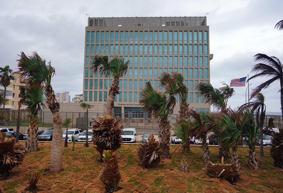 <i>Alexandre Meneghini/Reuters/File via CNN Newsource</i><br/>A view of the US embassy in Havana