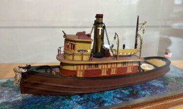 One item Pacific Palisades resident Francois Auroux saved when he fled home on a bicycle was a model ship that belonged to his grandfather.