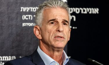 Israel's Mossad Director David Barnea in the central coastal city of Herzliya on September 10