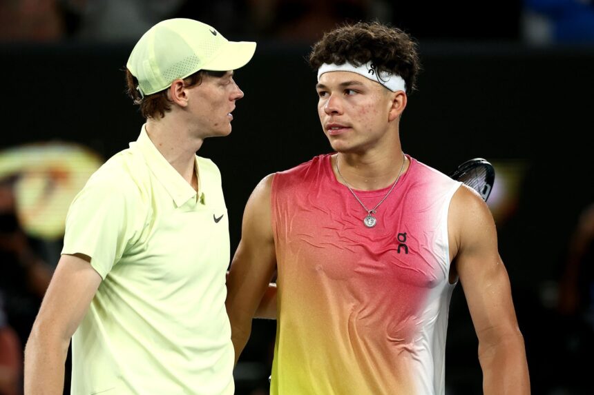 Australian Open Defending champion Jannik Sinner defeats American Ben