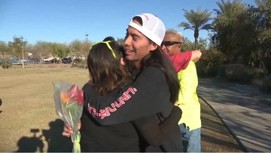 <i>KNXV via CNN Newsource</i><br/>It was an emotional reunion between the woman rescued from a fiery crash on US 60 last week and the good Samaritans who ran toward her burning pickup truck to help her in any way they could.