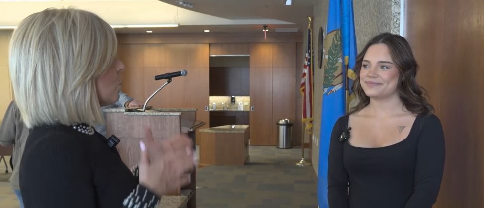 <i>KTVT via CNN Newsource</i><br/>The reunion ended with Cramer and her parents gifting each officer with a bracelet engraved with Psalm 91:1