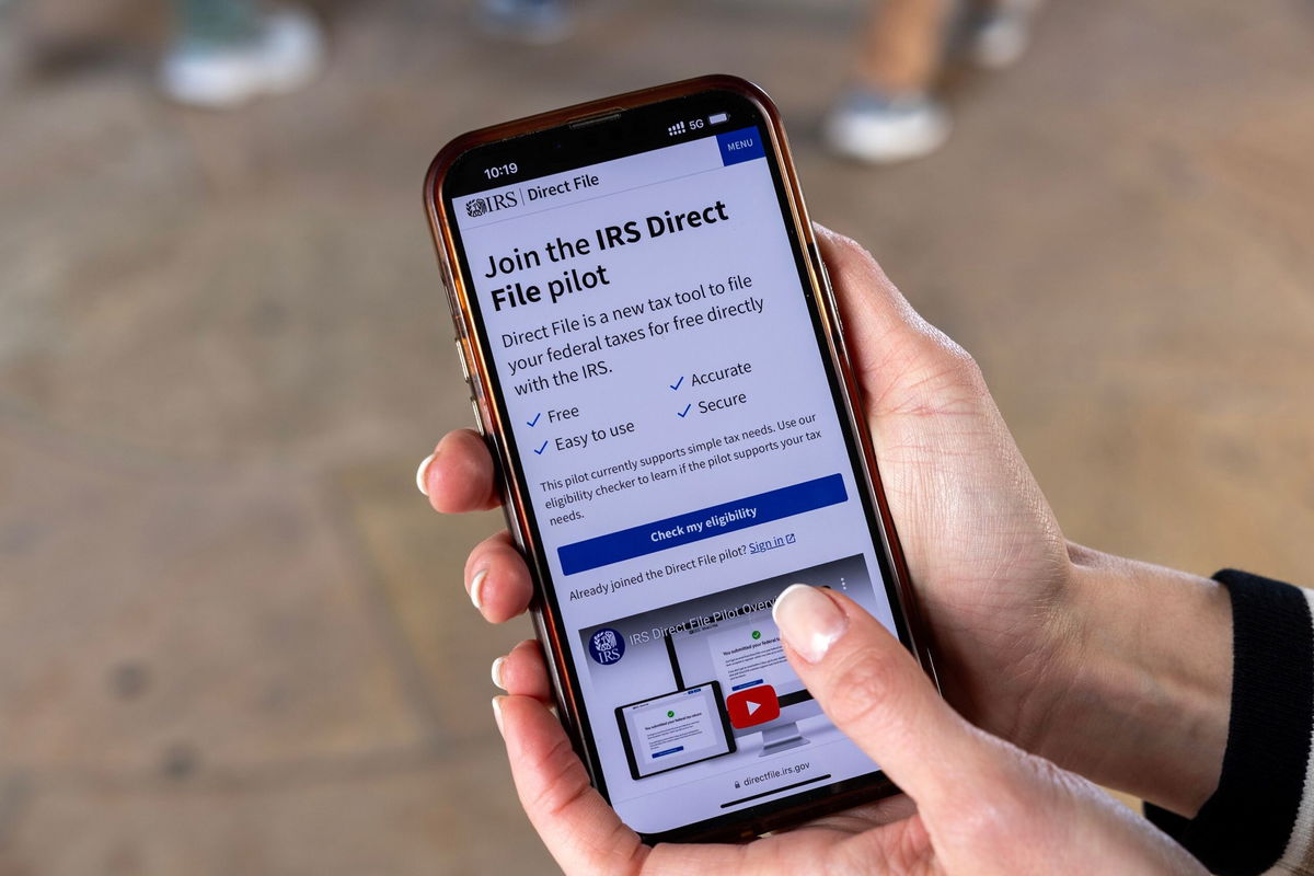 <i>Tasos Katopodis/Getty Images for Economic Security Project/File via CNN Newsource</i><br/>The IRS Direct File program