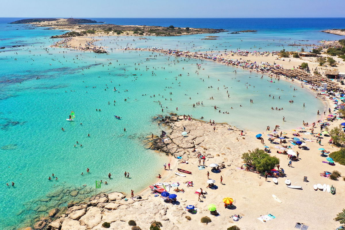 <i>Patrick Ahlborn/DeFodi Images/Getty Images via CNN Newsource</i><br/>Elafonissi Beach