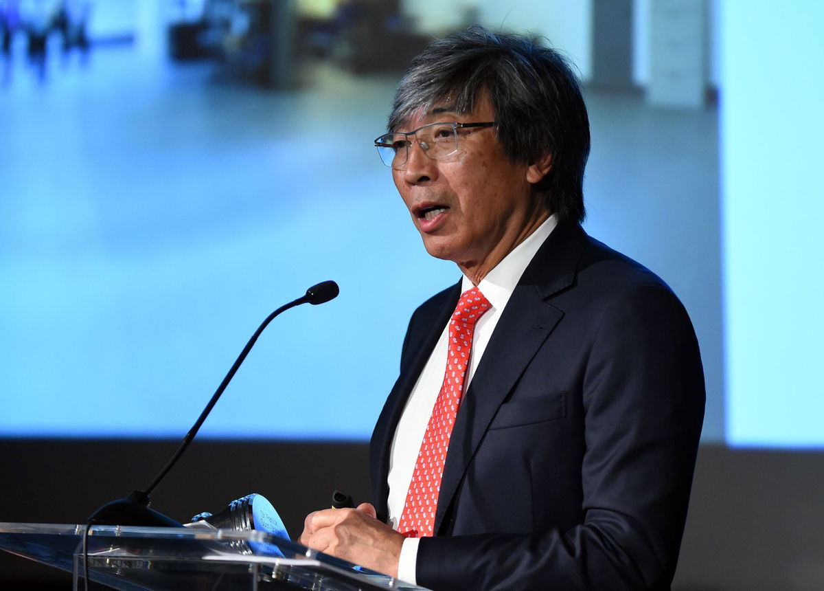 <i>Scott Varley/Digital First Media/Torrance Daily Breeze/Getty Images/File via CNN Newsource</i><br/>Patrick Soon-Shiong accepts the Champion of Business award at the Champions of Business in El Segundo in September 2017.