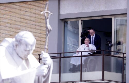 Pope Francis makes his first public appearance in five weeks