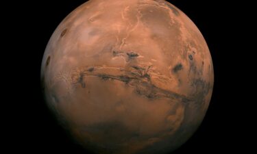 Mars is often thickly coated in dust.