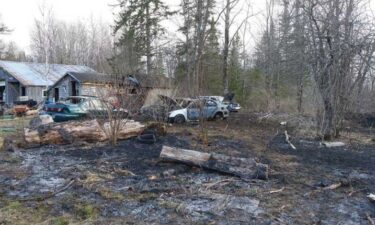 A fire in Sherman just before 5 p.m. on April 21 was held to less than a quarter of an acre