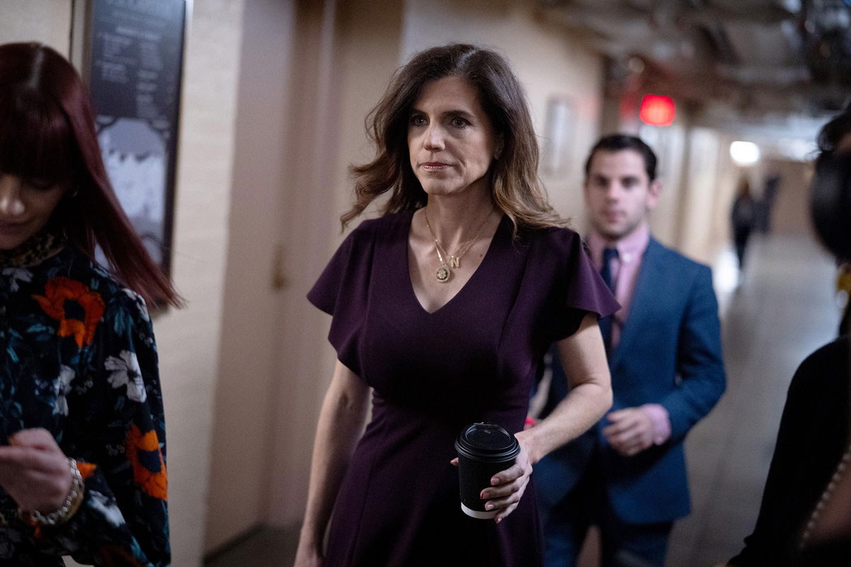 <i>Andrew Harnik/Getty Images/File via CNN Newsource</i><br/>Rep. Nancy Mace speaks to reporters as she heads to a House Republican Caucus meeting on Capitol Hill in November 2024 in Washington