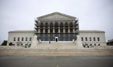 The US Supreme Court is seen on April 7 in Washington
