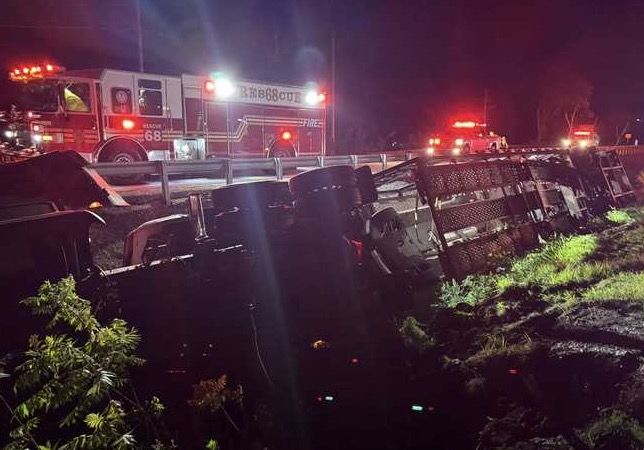 <i>Fairview Township Fire Department via CNN Newsource</i><br/>The Fairview Township Fire Department said no injuries were reported in the crash.
