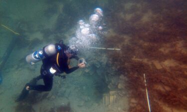 Marine archaeologist Andreas Kallmeyer Bloch from the National Museum of Denmark documents the excavation of the shipwreck in Costa Rica.