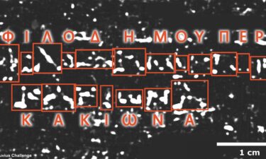 Researchers were able to decipher letters written in the burned